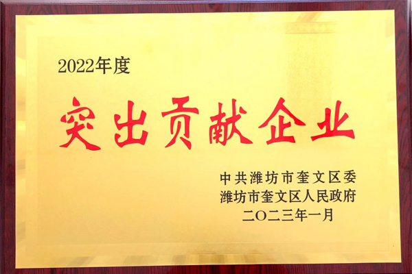 2022年度突出貢獻(xiàn)企業(yè)